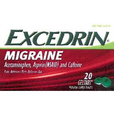 EXCEDRIN MIGRAINE 20CT/PACK